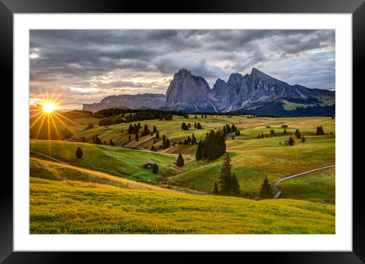 Alp Di Suisi Framed Mounted Print by Sebastien Coell