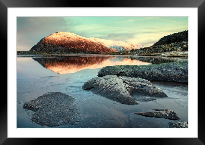 Llyn Bochlwyd in the Ogwen Valley  Framed Mounted Print by Rory Trappe