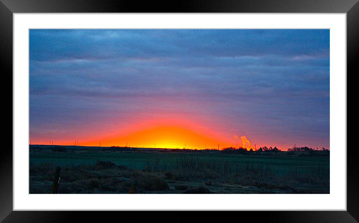 Colorful Sunrise Framed Mounted Print by Irina Walker