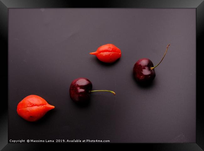 Tomatoes of Vesuvius  and cherries Framed Print by Massimo Lama
