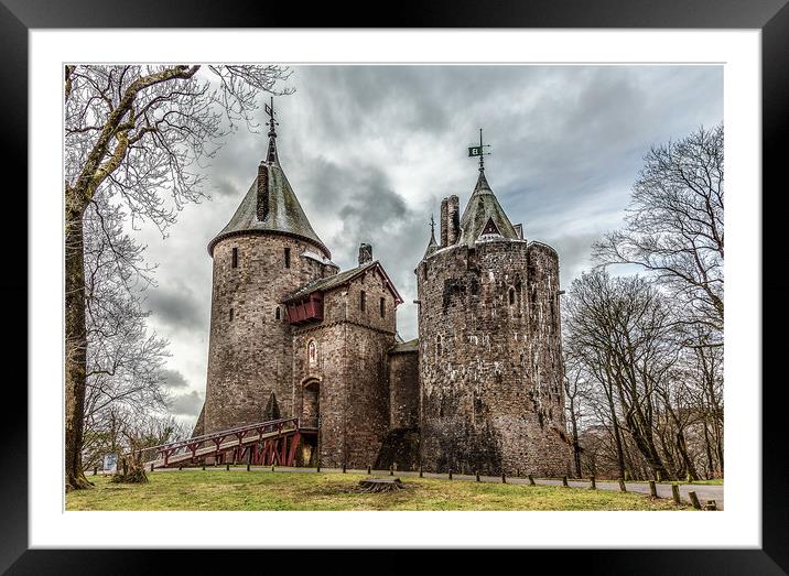 Castle Coch Framed Mounted Print by paul holt