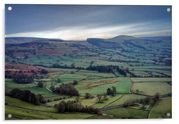 The Great Ridge & Hope Valley                      Acrylic by Darren Galpin
