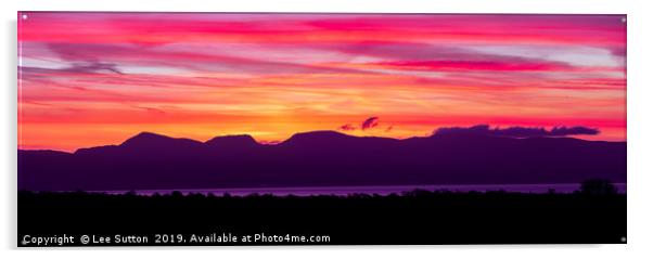 Cardigan Bay Sunrise Acrylic by Lee Sutton
