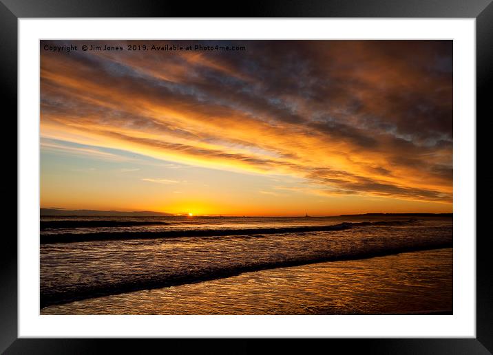 Another sunrise Framed Mounted Print by Jim Jones