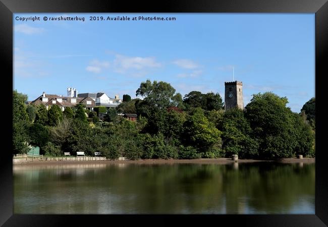 Stoke Gabriel Framed Print by rawshutterbug 