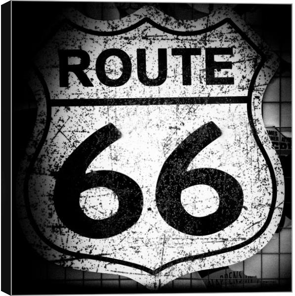 Route 66. Canvas Print by Angela Aird
