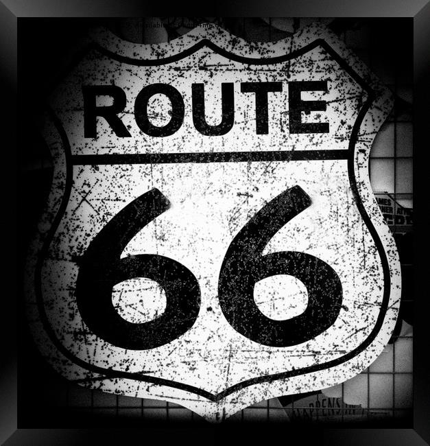 Route 66. Framed Print by Angela Aird