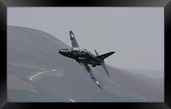 Hawk approaching fast Framed Print by Jordan Brannen