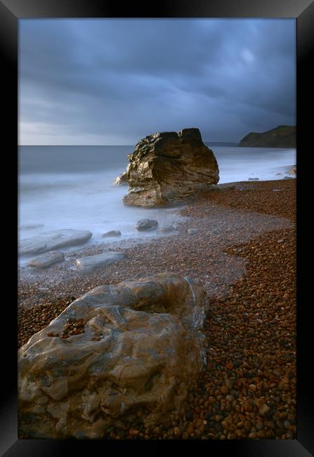 Eype Beach, Dorset Framed Print by David Neighbour