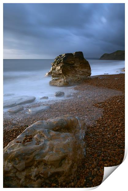 Eype Beach, Dorset Print by David Neighbour