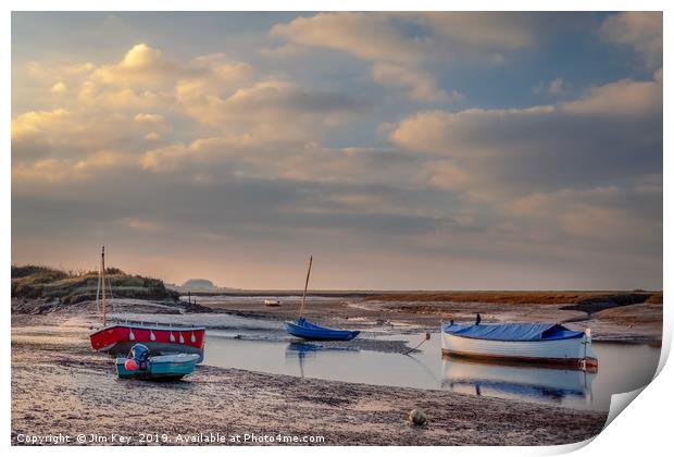 Burnham Overy Staithe Norfolk Print by Jim Key