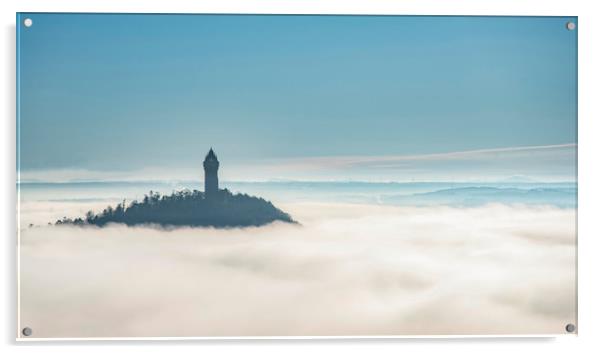 The Wallace Monument  Acrylic by Mike Dow