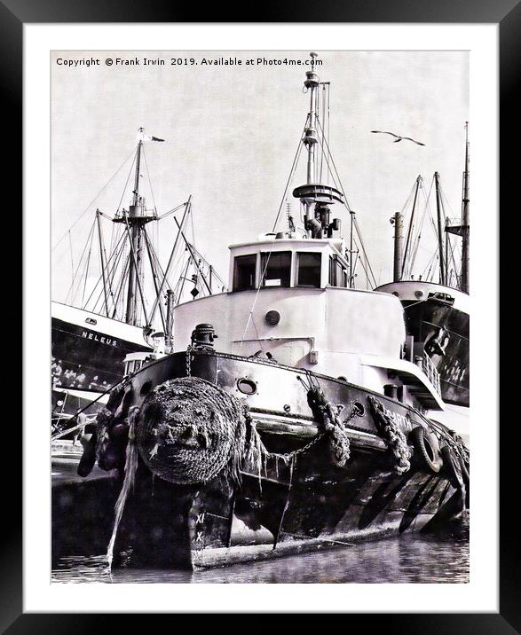 Mersey Tug boat resting up. (Continuing my old B&W Framed Mounted Print by Frank Irwin