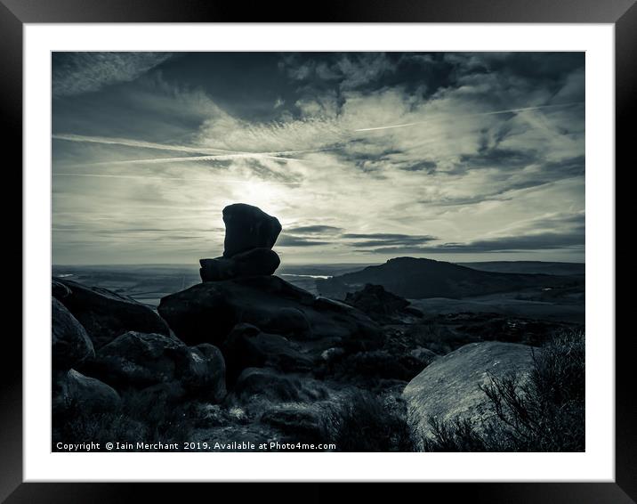 Peak District Blues Framed Mounted Print by Iain Merchant