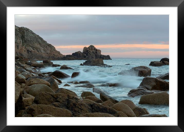 St Loy's Cove Framed Mounted Print by CHRIS BARNARD
