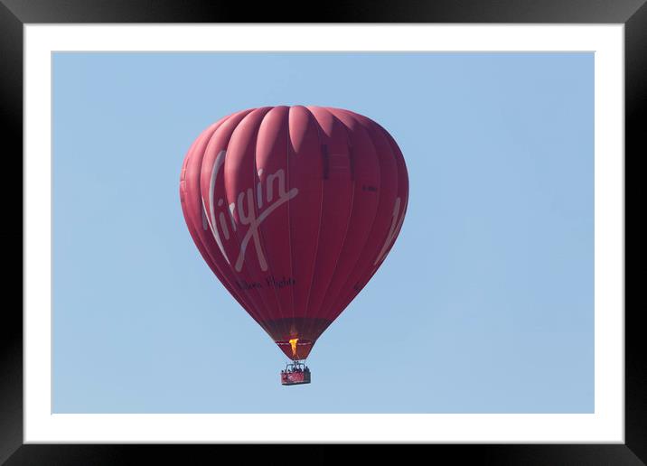 Balloon Flight over Cornwall Framed Mounted Print by CHRIS BARNARD