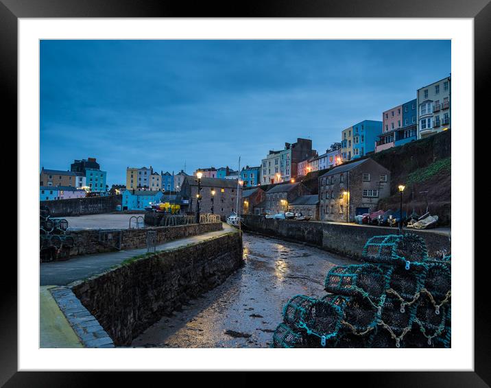 Tenby Harbour. Framed Mounted Print by Colin Allen