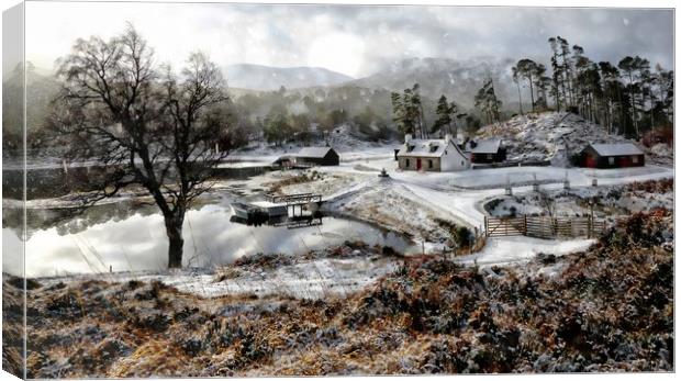 Glen Affric in winter Canvas Print by JC studios LRPS ARPS