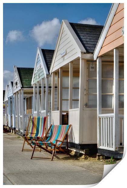 Relax in Southwold  Print by Diana Mower