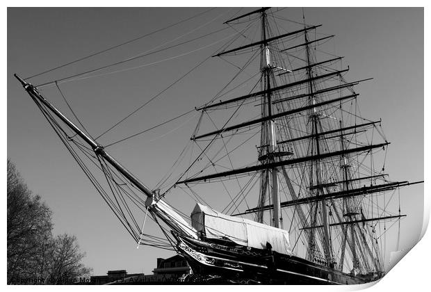 The Cutty Sark Ship   Print by Aidan Moran