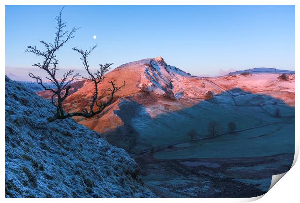 Chrome Hill Winter sunrise Print by John Finney
