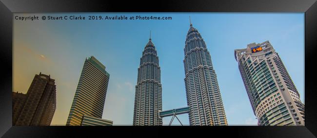 Petronas Towers Kuala Lumpur Framed Print by Stuart C Clarke