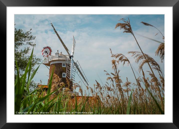 Cley Windmill Cley next the Sea Norfolk England  Framed Mounted Print by Chris Warren