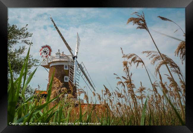 Cley Windmill Cley next the Sea Norfolk England  Framed Print by Chris Warren