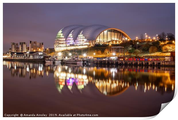 Magnificent Reflections of The Sage Print by AMANDA AINSLEY