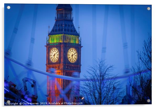 Big Ben London in evening light Acrylic by Chris Warren