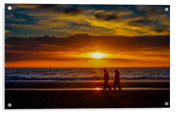 Dutch sunset Acrylic by Hamperium Photography