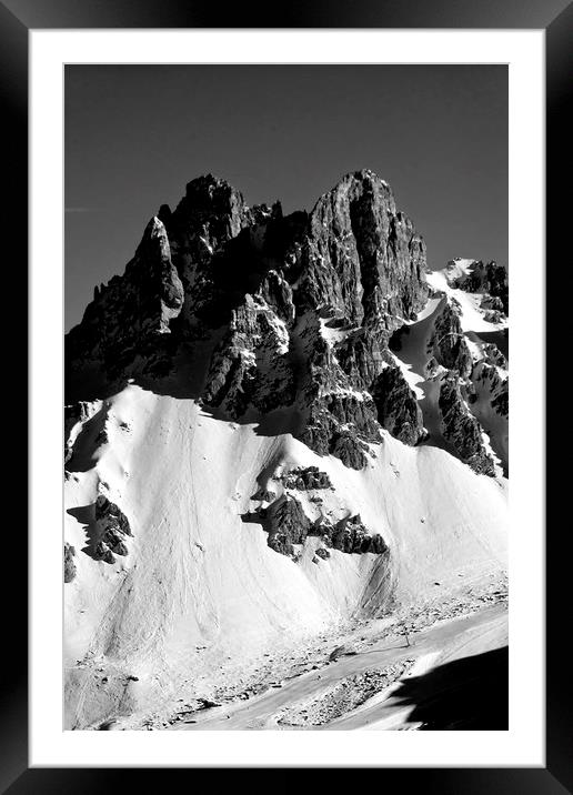 Meribel Les Trois Vallees French Alps France Framed Mounted Print by Andy Evans Photos