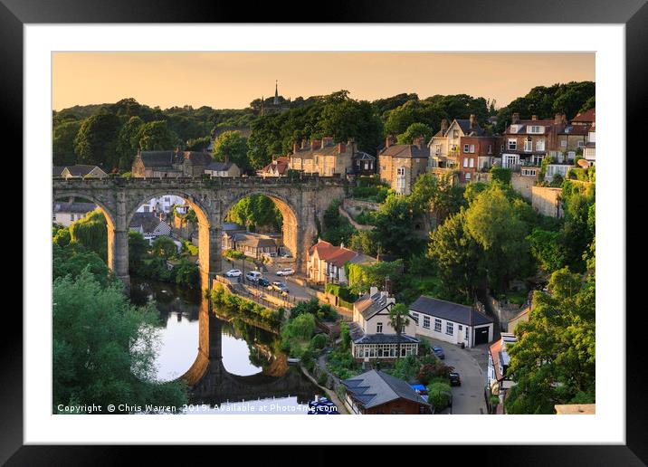 Viaduct at Knaresborough North Yorkshire Framed Mounted Print by Chris Warren