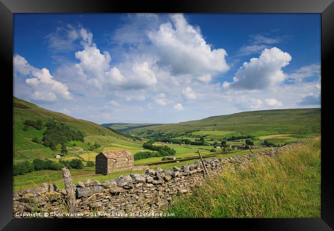 Stone barn in the Yorkshire Dales Framed Print by Chris Warren