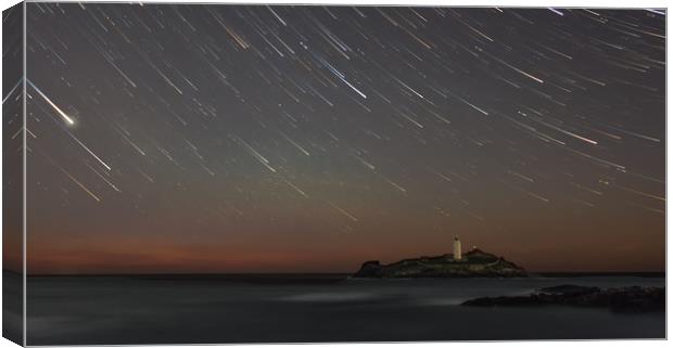 Godrevy Stars Canvas Print by Barry Smith