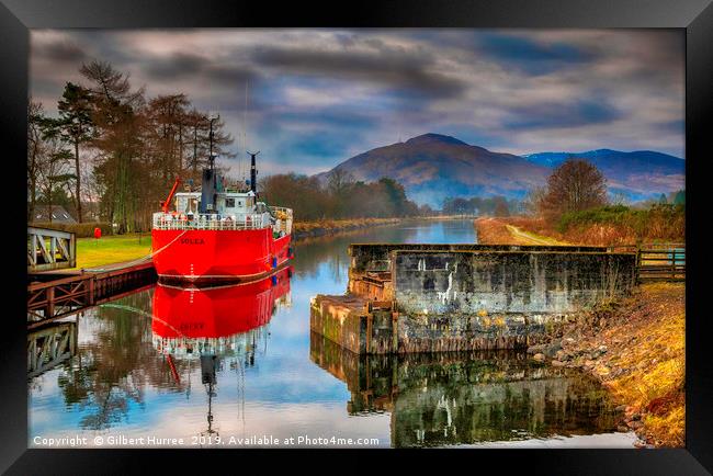 Scotland's Caledonian Canal: An Engineering Marvel Framed Print by Gilbert Hurree