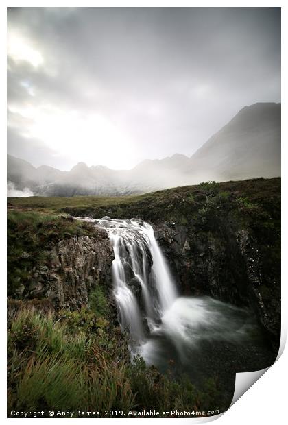 Fairy Pools, Glenbrittle  Print by Andy Barnes