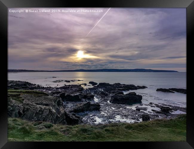 Godrevy Beach Framed Print by Susan Ireland