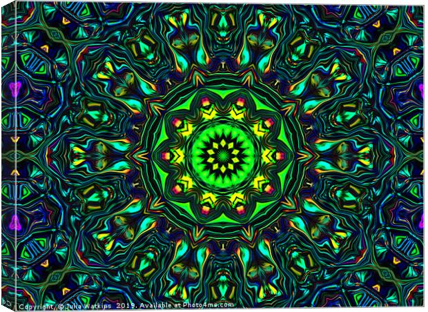 Kaleidoscope of Colour Canvas Print by Julia Watkins
