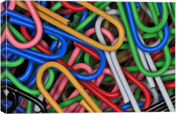 Paper Clips Canvas Print by Mike Gorton