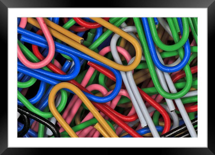Paper Clips Framed Mounted Print by Mike Gorton