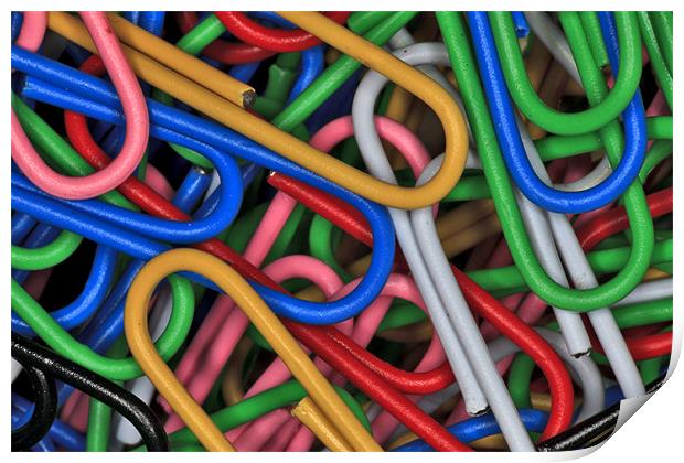 Paper Clips Print by Mike Gorton
