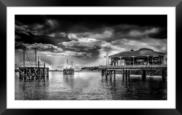 Cardiff bay pier  Framed Mounted Print by paul holt