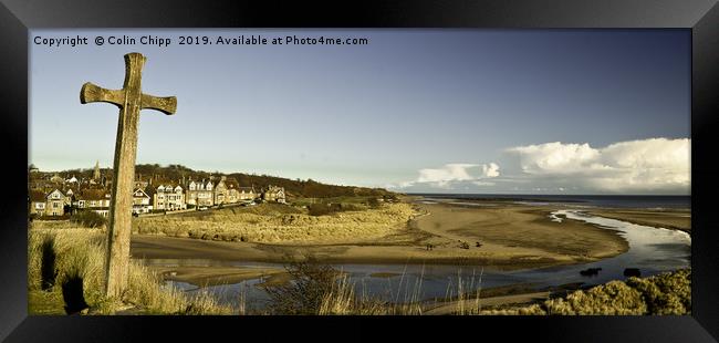 Alnmouth Church Hill Framed Print by Colin Chipp