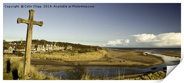 Alnmouth Church Hill Print by Colin Chipp