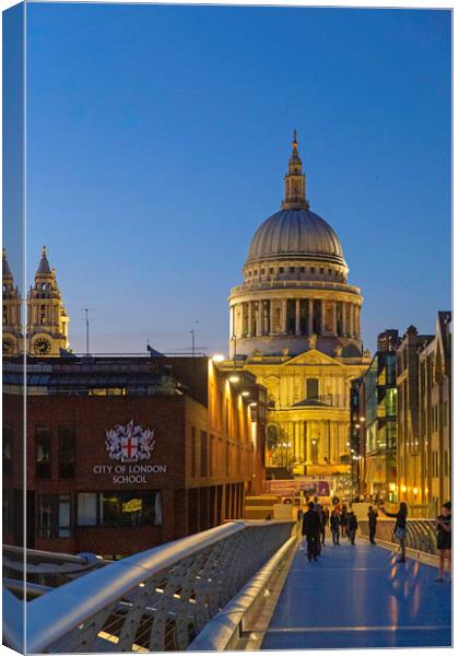 St Paul's Cathedral Canvas Print by Mark Draper
