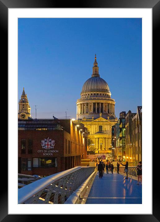 St Paul's Cathedral Framed Mounted Print by Mark Draper