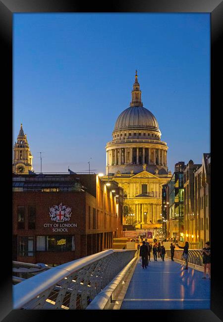 St Paul's Cathedral Framed Print by Mark Draper
