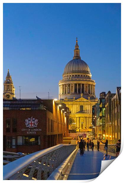St Paul's Cathedral Print by Mark Draper