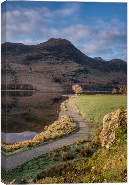 Buttermere Morning Canvas Print by Paul Andrews